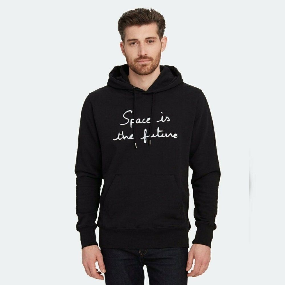 BRICKTOWN Space Is The Future‎ Hoodie Black White - M - Portugal